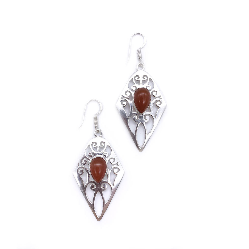 Boucles d'oreilles Cornaline