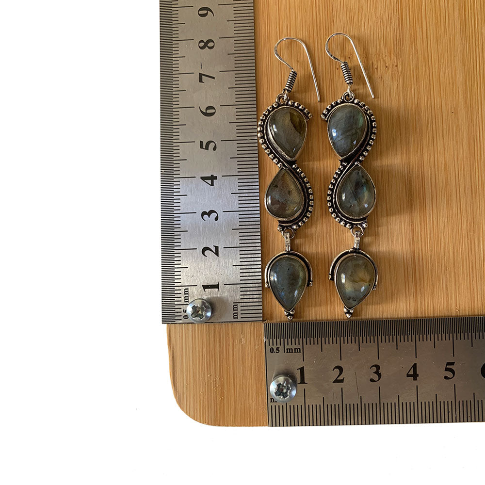 Boucles d'oreilles Labradorite