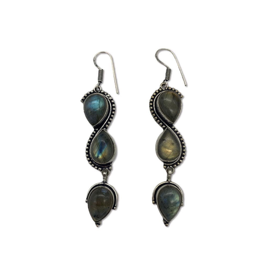 Boucles d'oreilles Labradorite