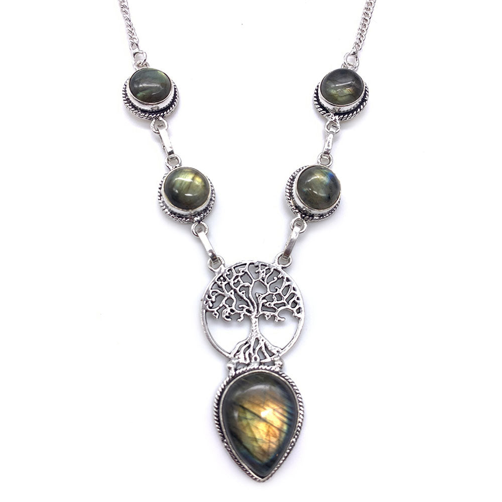 Collier Labradorite - Arbre de Vie