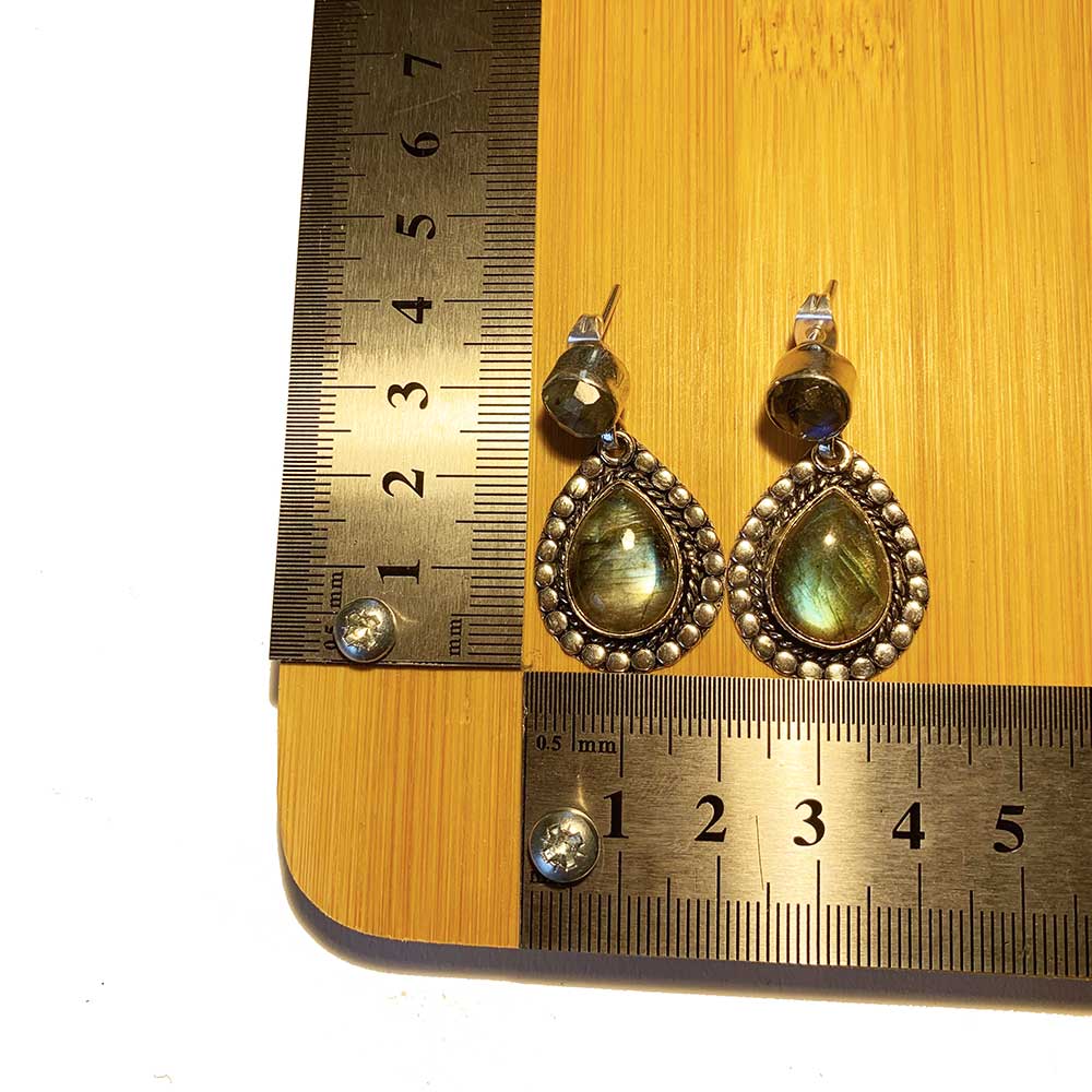 Boucles d'oreilles Labradorite