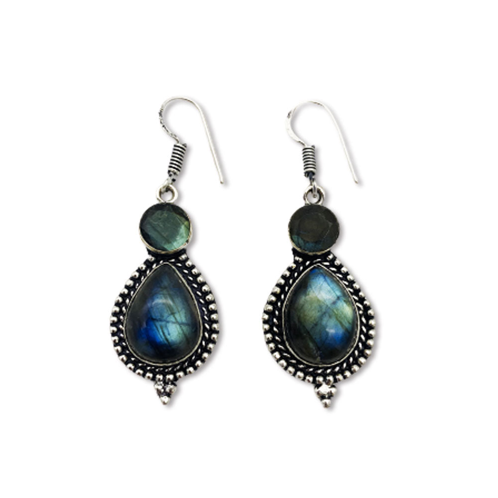 Boucles d'oreilles Labradorite