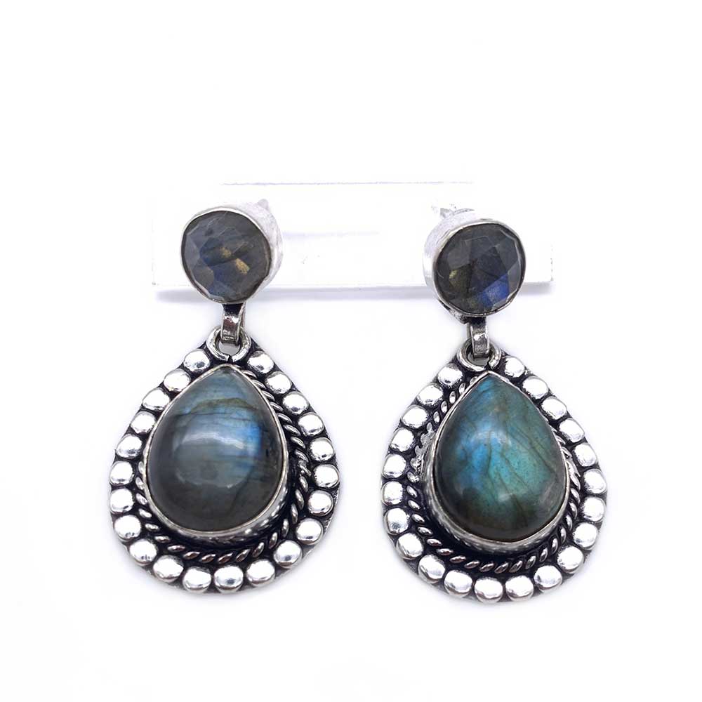 Boucles d'oreilles Labradorite