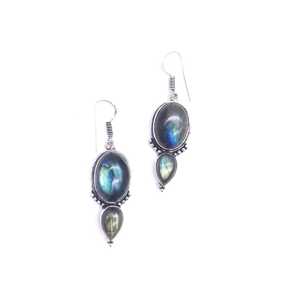 Boucles d'oreilles Labradorite