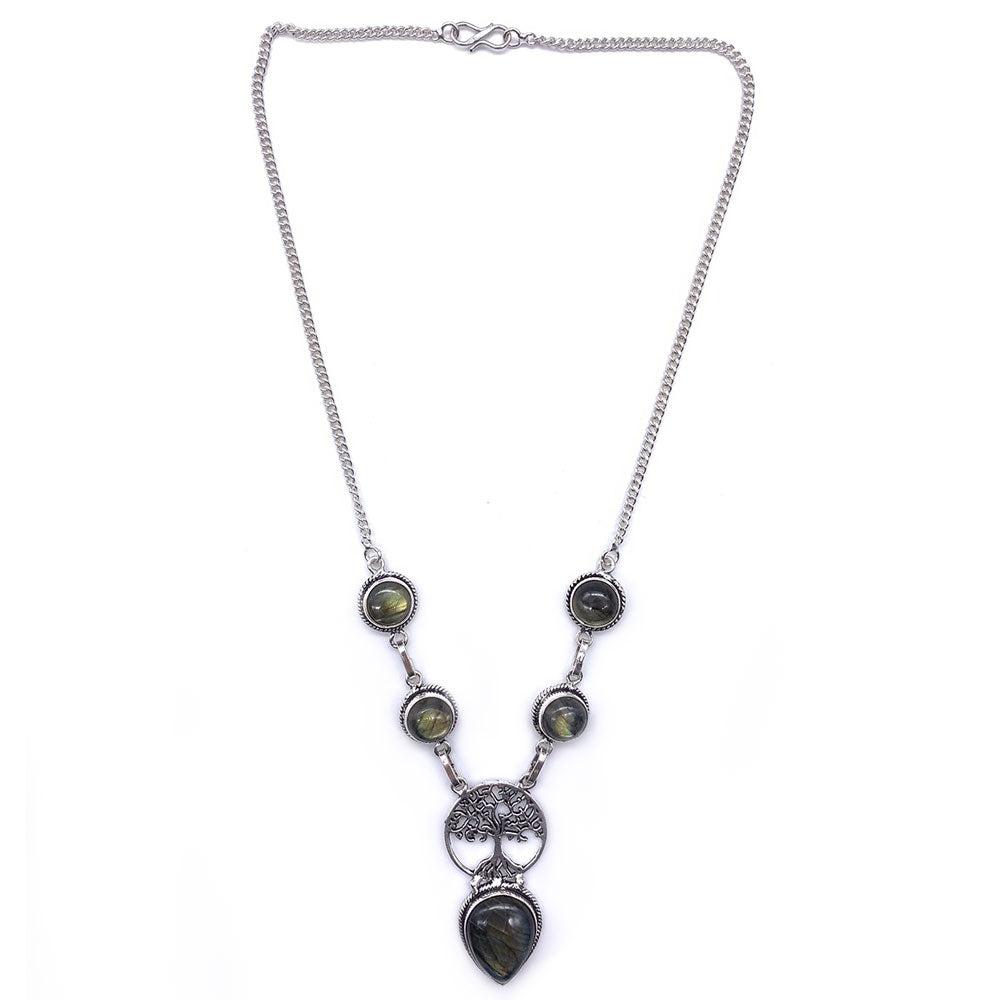 Collier Labradorite - Arbre de Vie