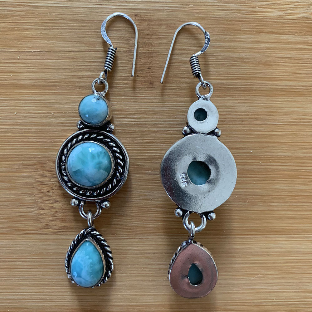 Boucles d'oreilles Larimar
