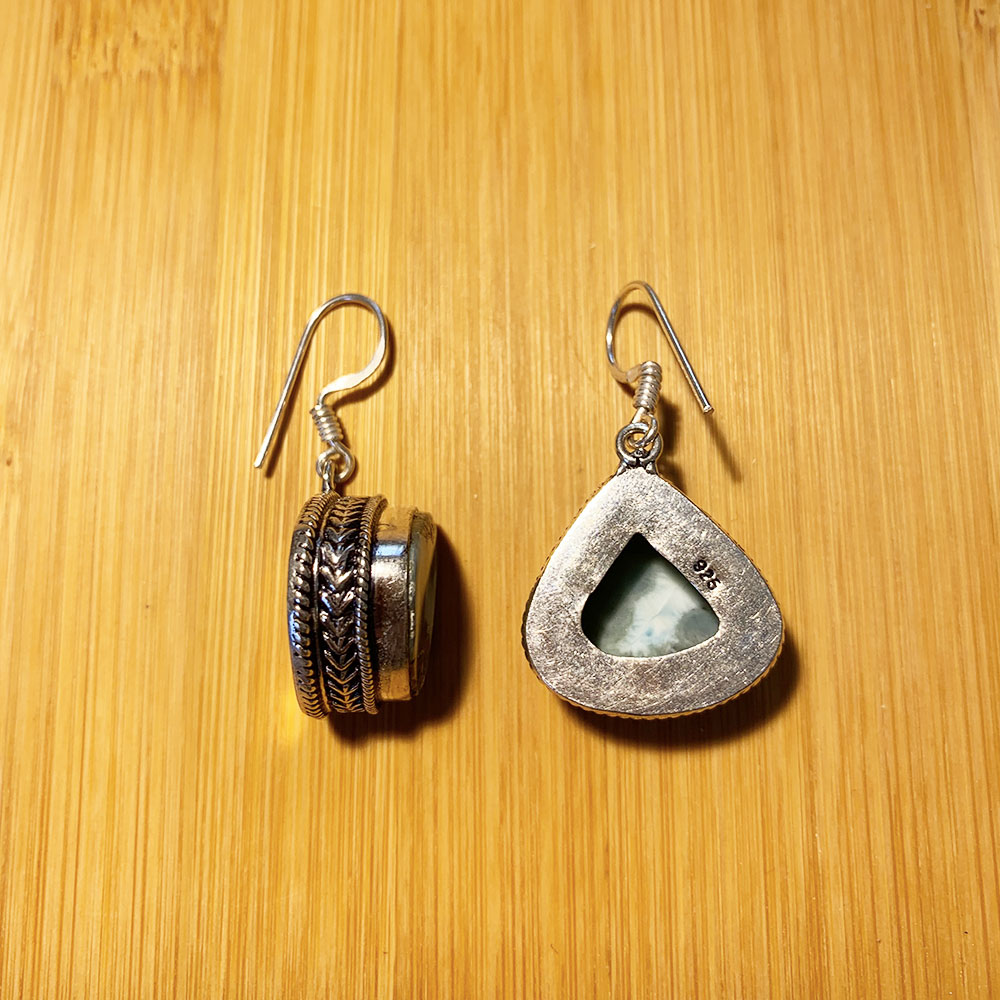 Boucles d'oreilles Larimar