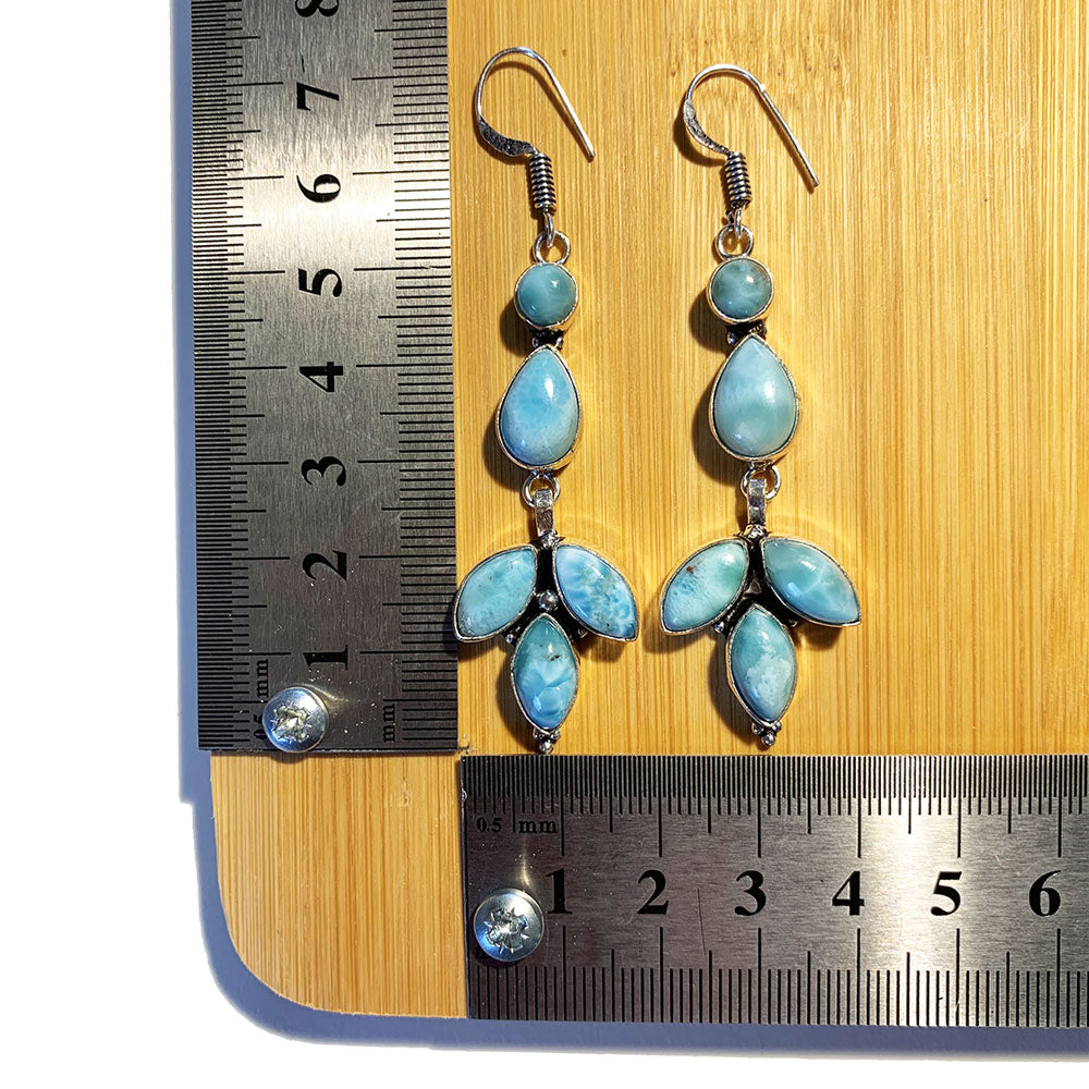 Boucles d'oreilles Larimar