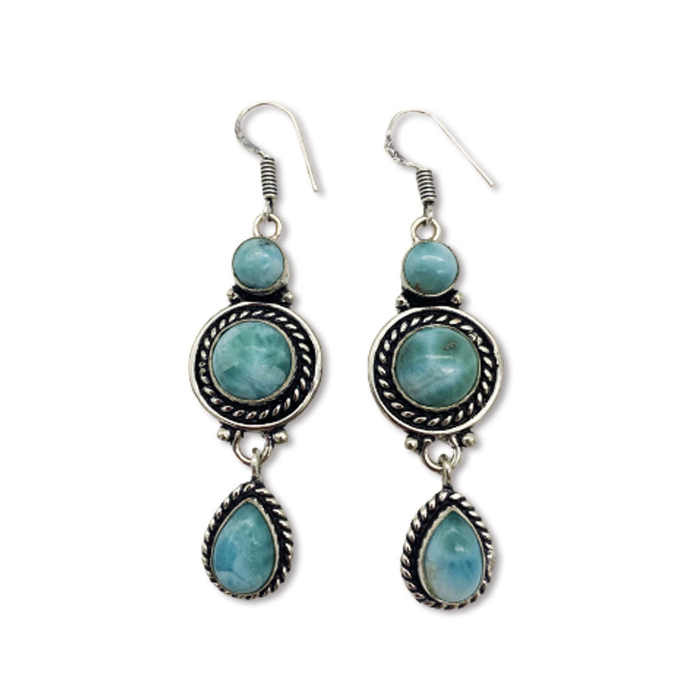 Boucles d'oreilles Larimar