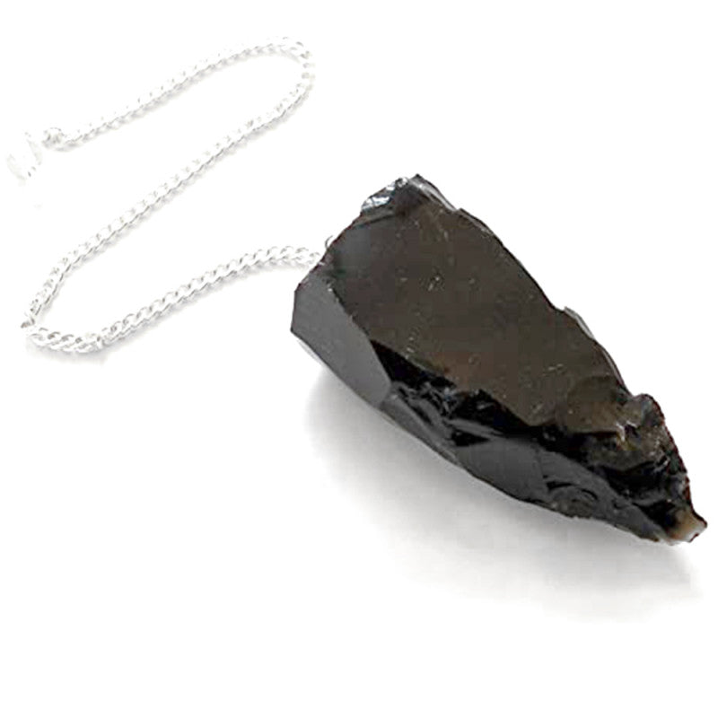 Pendule en Obsidienne Noire Brute