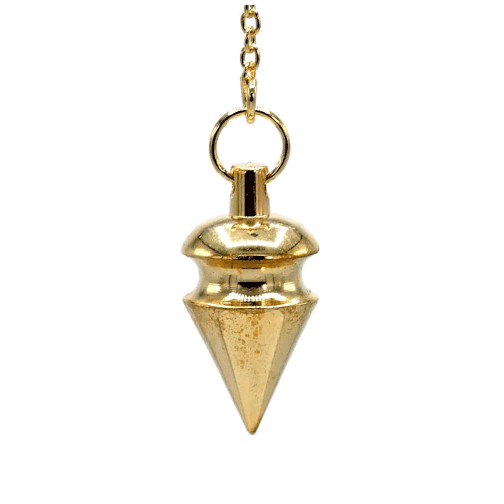Pendule en laiton plaqué or