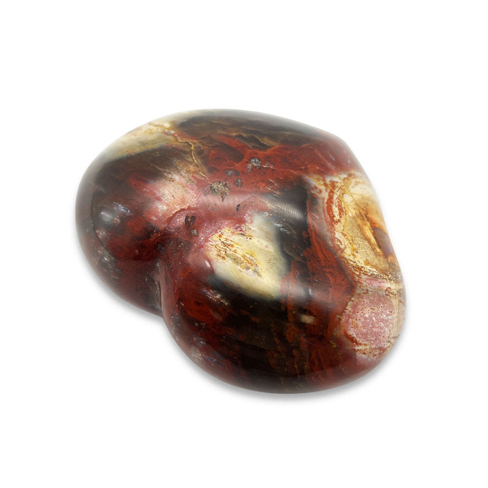 Coeur en Bois Fossilisé - 8 cm