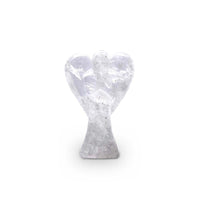 Ange en Cristal de Roche Taillé et Poli - 10 cm