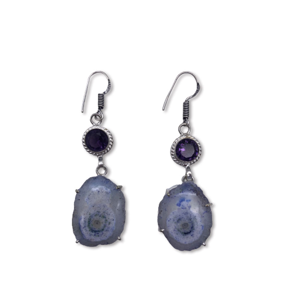 Boucles d'Oreilles Racine de quartz