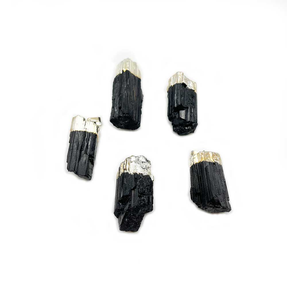 Pendentif Tourmaline Noire Brute