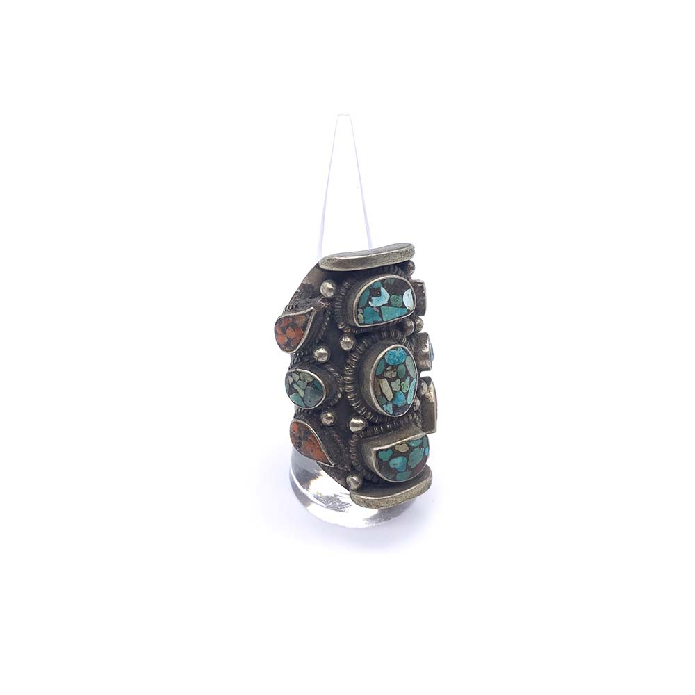 Bague Turquoise - Corail