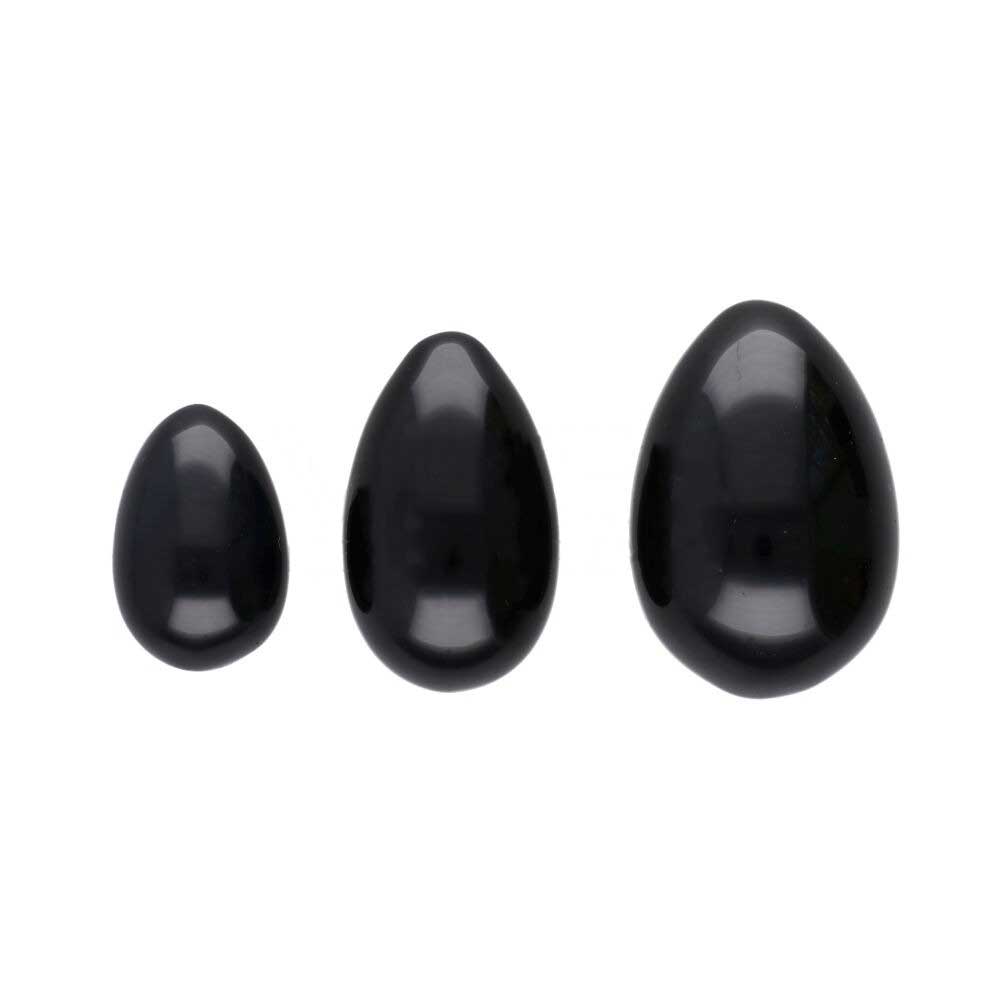 Oeuf de Yoni Obsidienne Noire